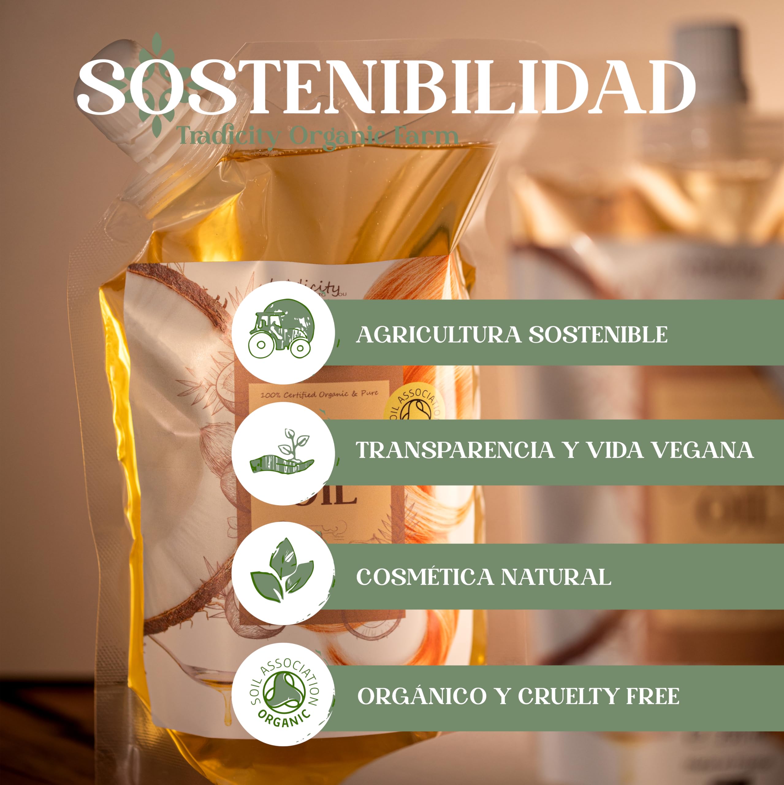 Aceite de Coco Profesional: Estimulador Crecimiento Cabello, Protector Termico/Solar, Hidratante Pelo y Barba, Reparador de Cabello, 100% Natural, Vegano - 7000 ml