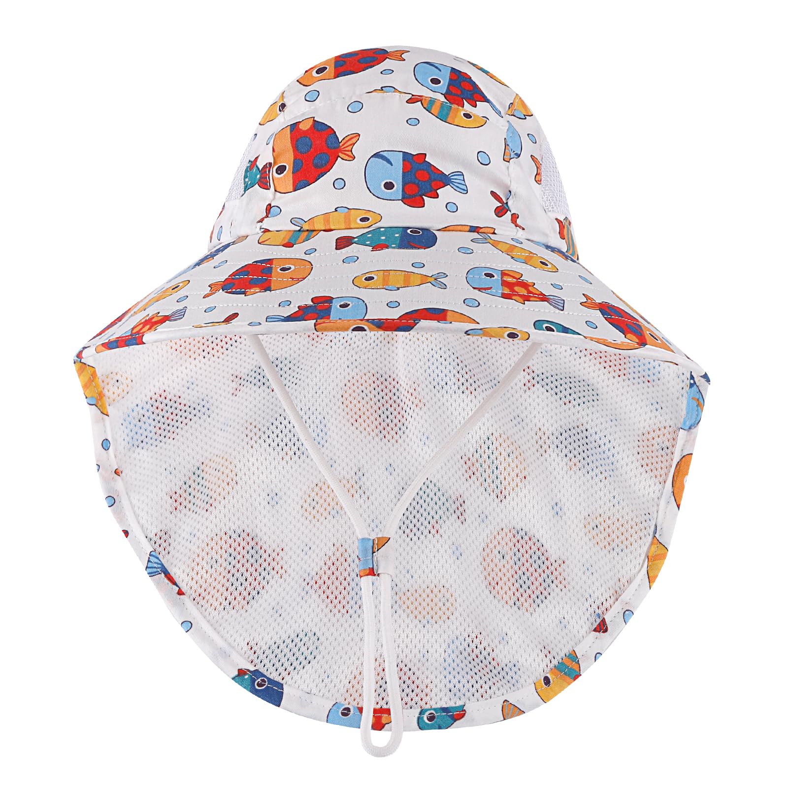 MK MATT KEELY Cappello da Sole Bambini con Visiera Estivo Protezione Nuca Cappellino con Tesa Larga per 2 a 8 Anni Ragazzi Ragazze