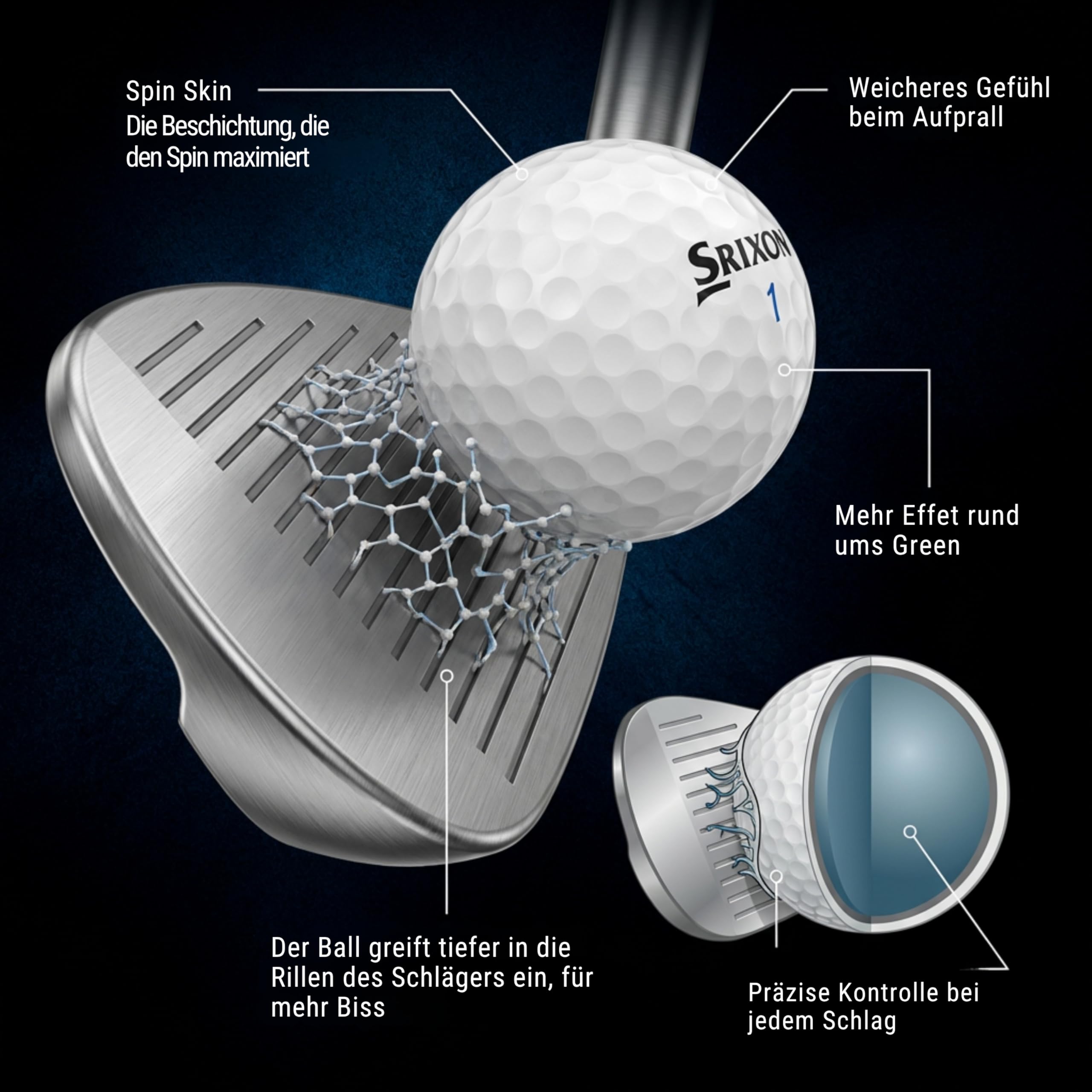 Srixon AD333 Long-Distance-Golfbälle| Weicheres Schlaggefühl und außergewöhnliche Kontrolle | Umweltfreundliche Verpackung | Geschenkidee für Golfer | 12er-Pack