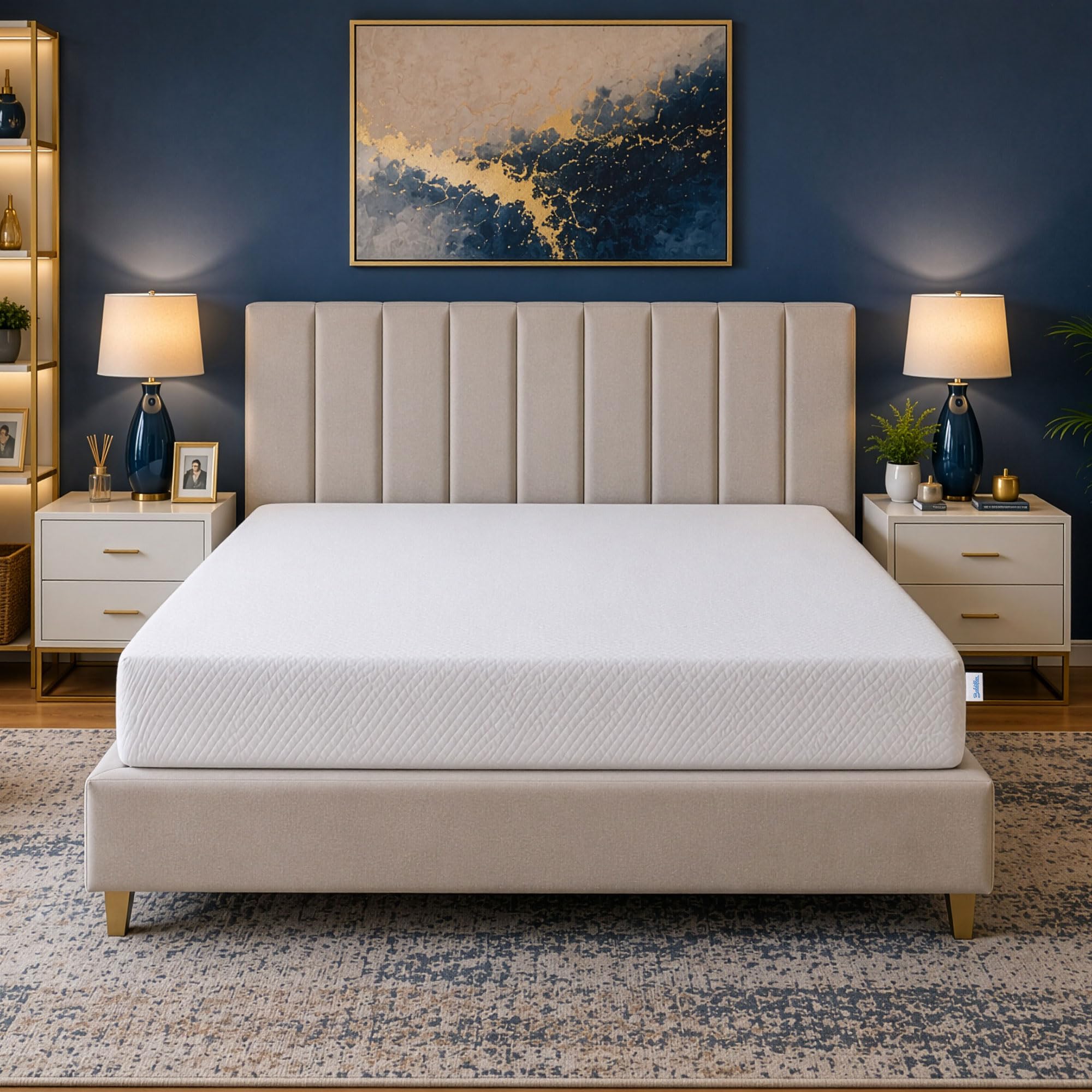 Baldiflex Emporio Materasso Memory Singolo 80x190x23 cm Wimbledon Top 7 Zone, Sfoderabile con Zip + Cuscino Omaggio