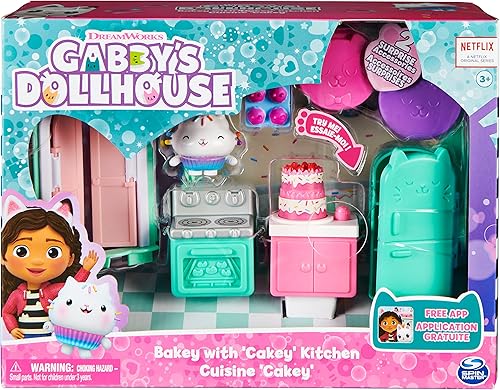 Miniatura 2 de Gabby's Dollhouse, The Kitchen of Kitty Dolcetto, Mini Playset Rooms of the House, juegos para niños a partir de 3 años