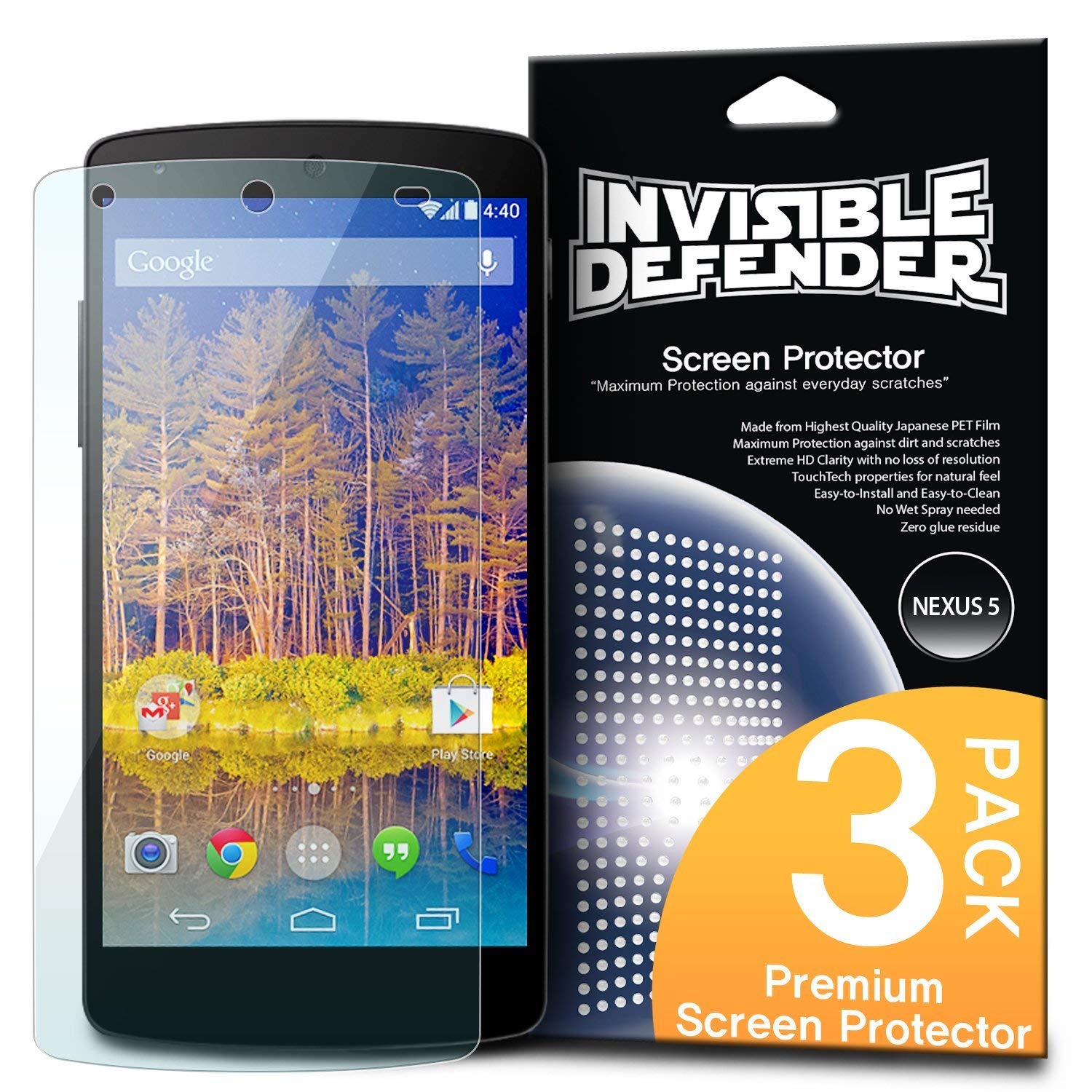 Rearth Google Nexus Ringke Invisible Defender Hd Clarity Screen