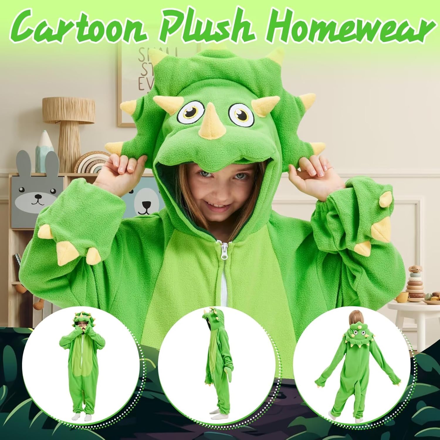 Unisex Children Character Onesie Pajamas Kids Halloween Cosplay Costume/Homewear/Sleepwear - Image 3