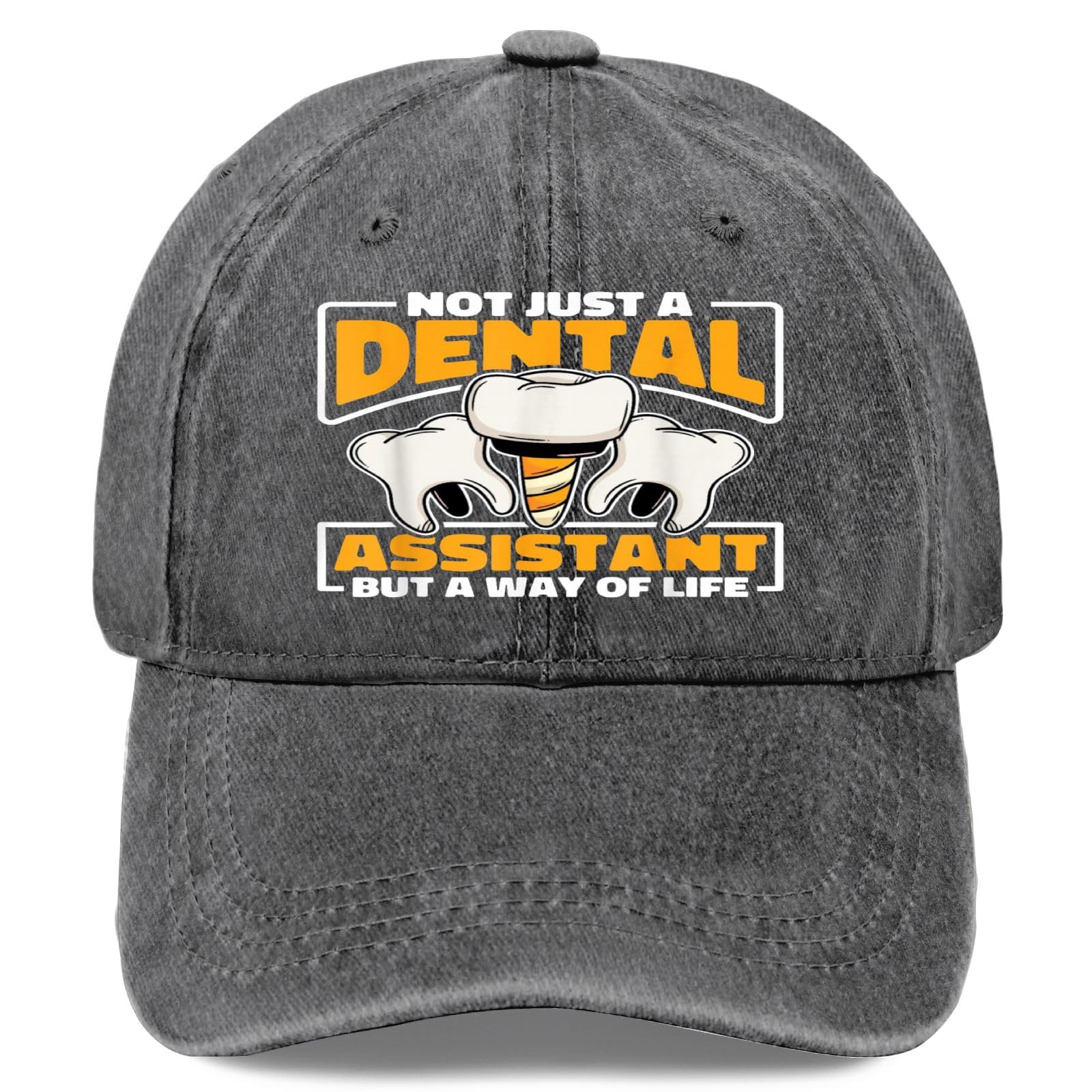 Dental Care Oral - Chairside Dental Assistant Hat for Women Vintage Washed