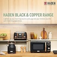 Vista 5 de Haden Horno microondas de 700 vatios y 0.7 pies cúbicos con controles digitales, descongelación e inicio instantáneo para encimera