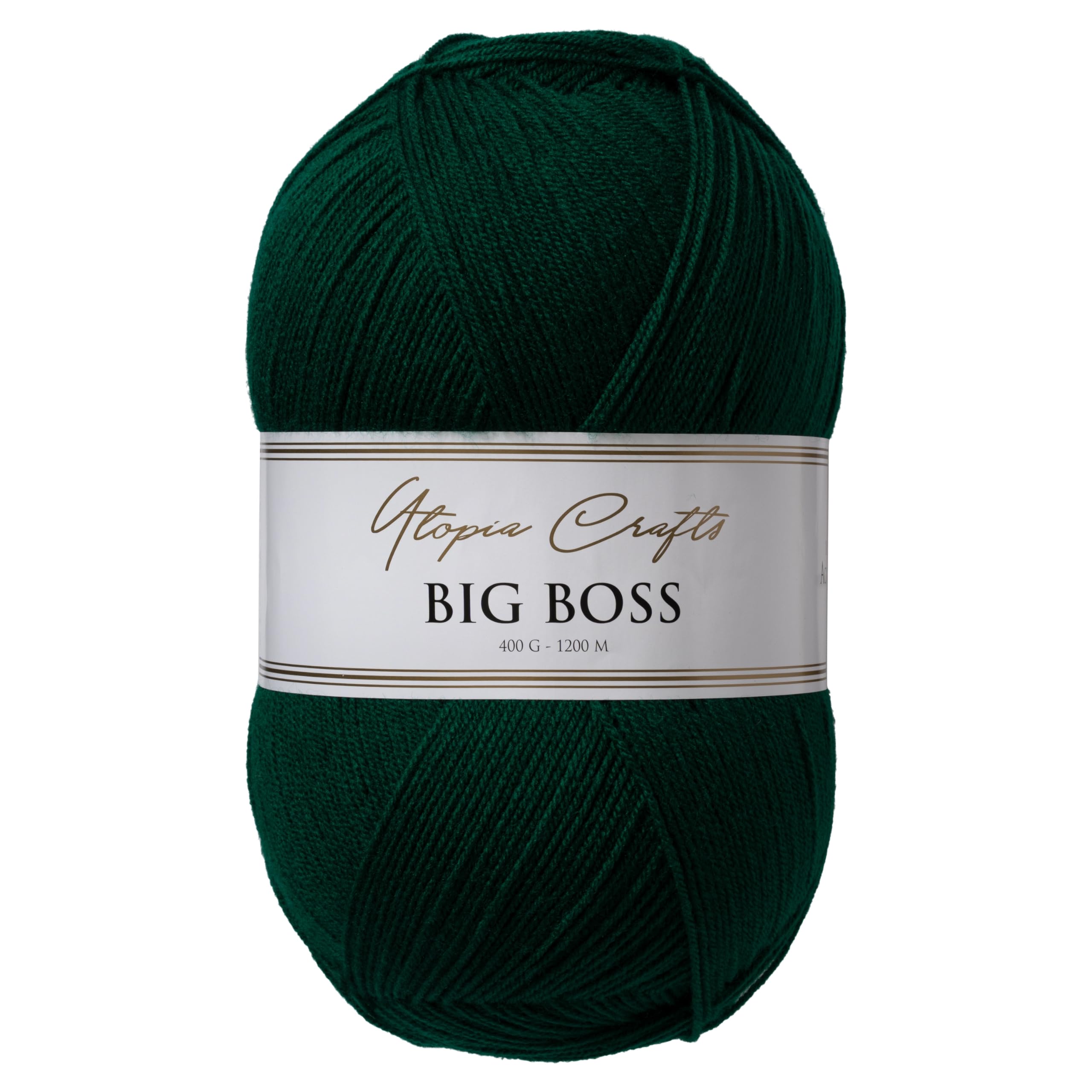 Utopia Crafts Big Boss 400g Knitting & Crochet Yarn 1200m (Forest Green)
