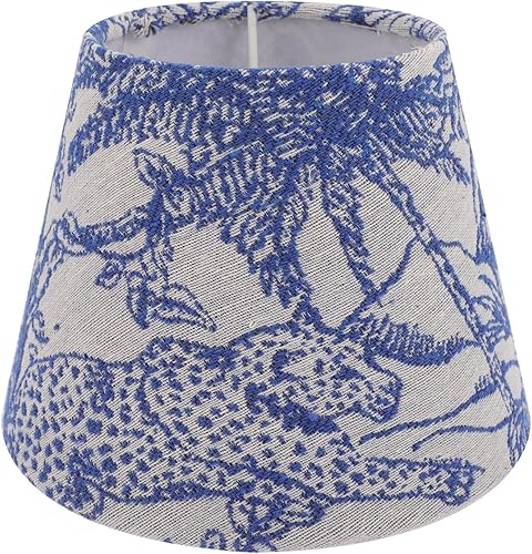 Uonlytech Pantalla de tela bordada, cubierta de lámpara de pie, pantalla de repuesto para lámpara pequeña, pantallas de lámpara para lámparas de