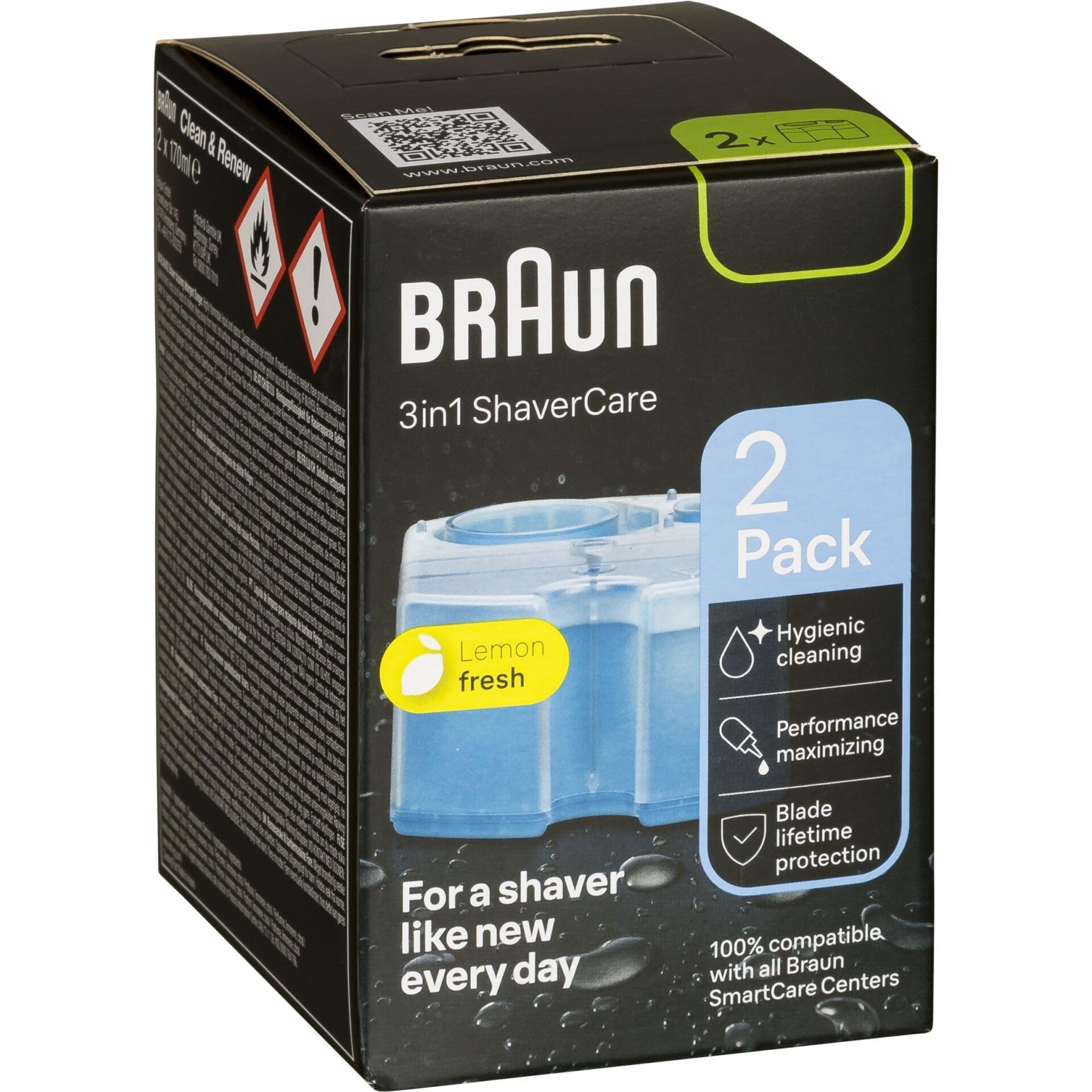 Braun ShaverCare 3 w 1 SmartCare Center Wymienne Wkłady Czyszczenie 2 sztuki