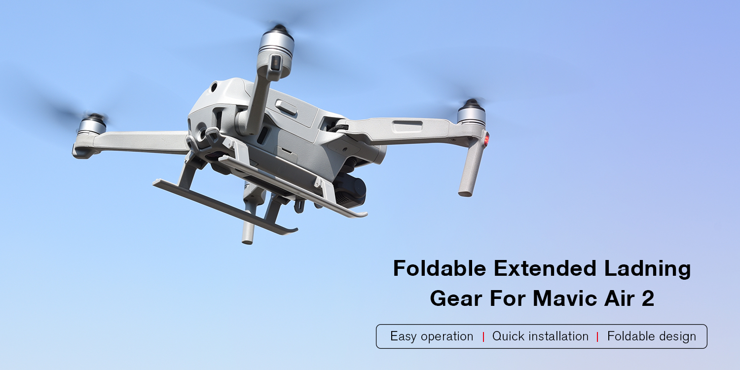 Zusammenklappbares Landegerät für DJI Mavic Air 2, Verlängerungen Landebeine kompatibel mit DJI Mavic Air 2S Drohnen… – Bild 8