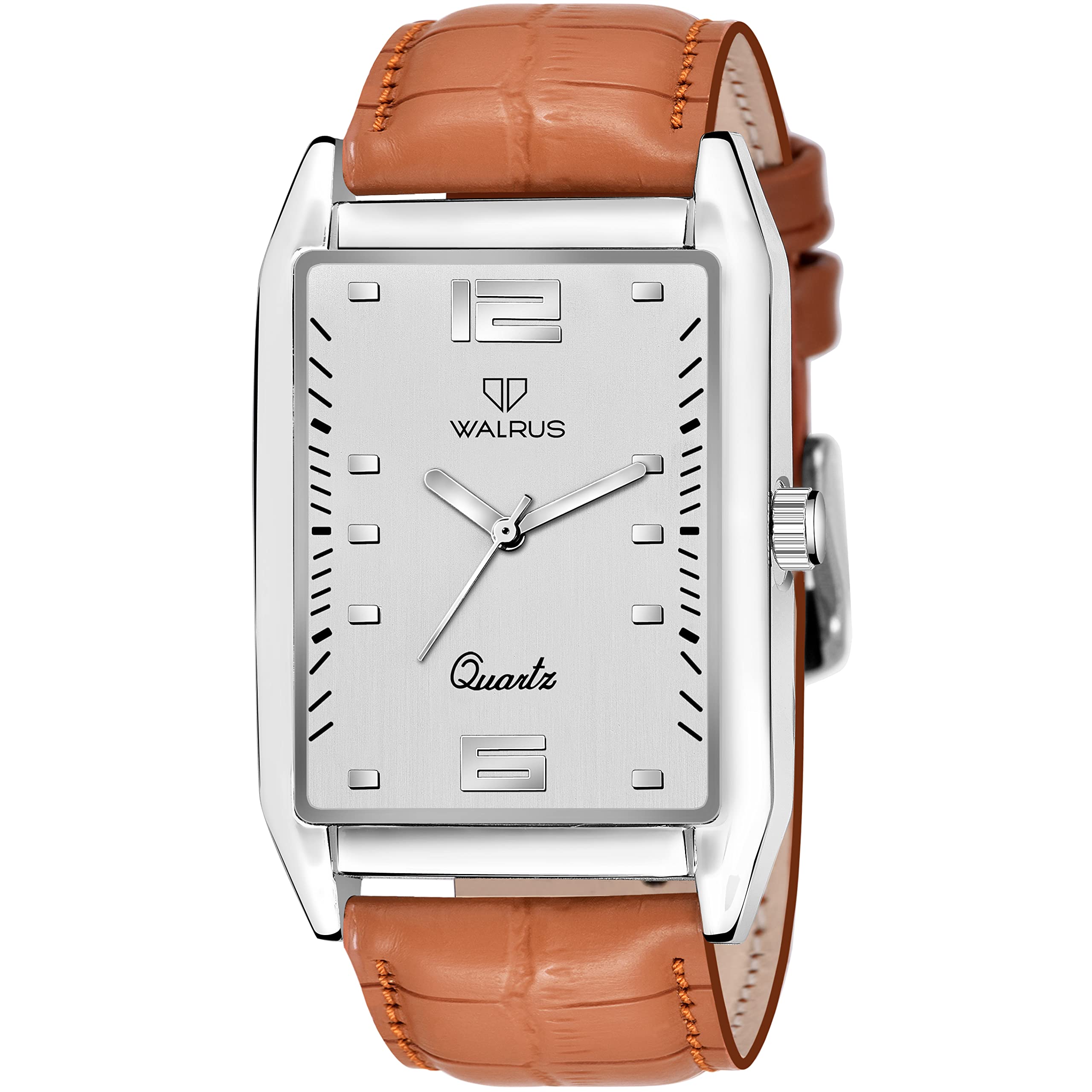 Walrus Townsman IV Silver Dial Men Wristwatch | Silver Case | Beige Vegan Leather Strap | Fashion & Timepiece | 32mm - Professional & Casual Use- Old Money Style Mens Wrist Watch for Gift (B0C4L563Q2) Amazon Price History, Amazon Price Tracker