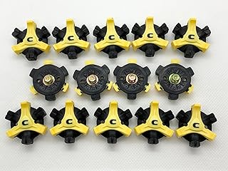 スティンガー 3 ミリ ゴルフシューズ用 スパイク鋲 14個セット イエロー&ブラック