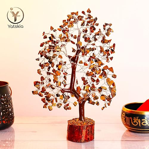 Miniatura 6 de Árbol de cristal de ojo de tigre, árbol de la vida, piedra de ojo de tigre, regalos de reiki, árbol de piedras preciosas, decoración espiritual,