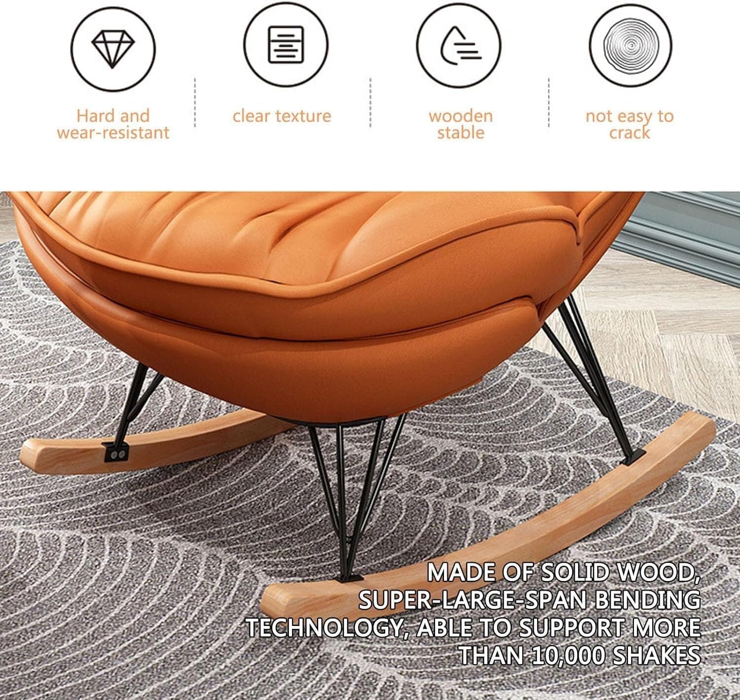 グライダーロッキングチェア　ゆったり大きなサイズのロッキングチェア グライダーロッキングチェア ゆったり大きなサイズのロッキング