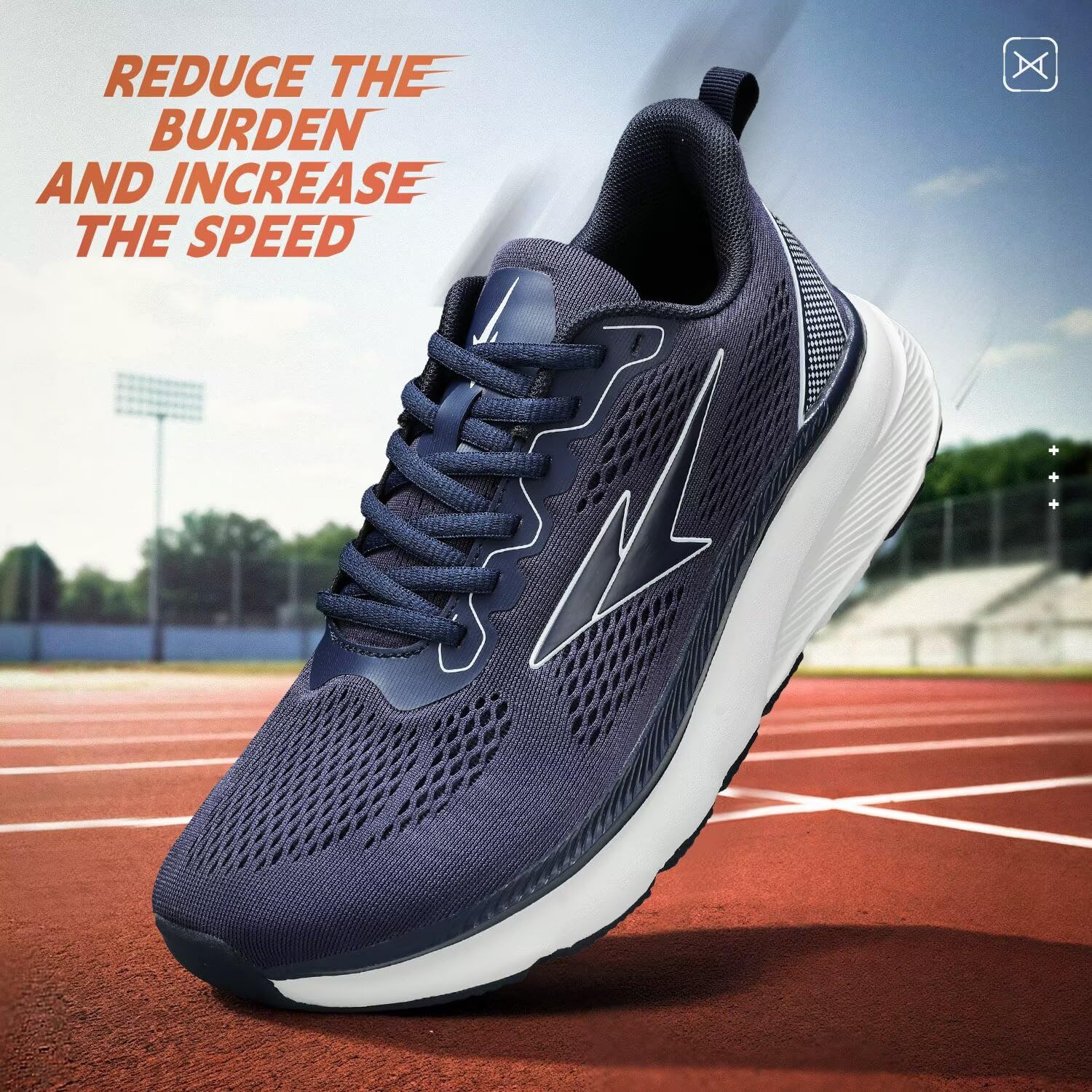 Pozvnn Mens Wide Toe Box Shoes Running Walking Cross Training Sneakers Tennis Comfortable Breathable Gym Workout Soft Sole