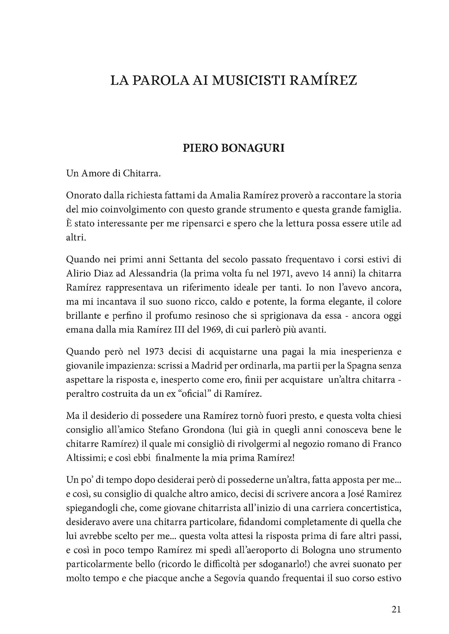 Chitarre Ramirez. La storia