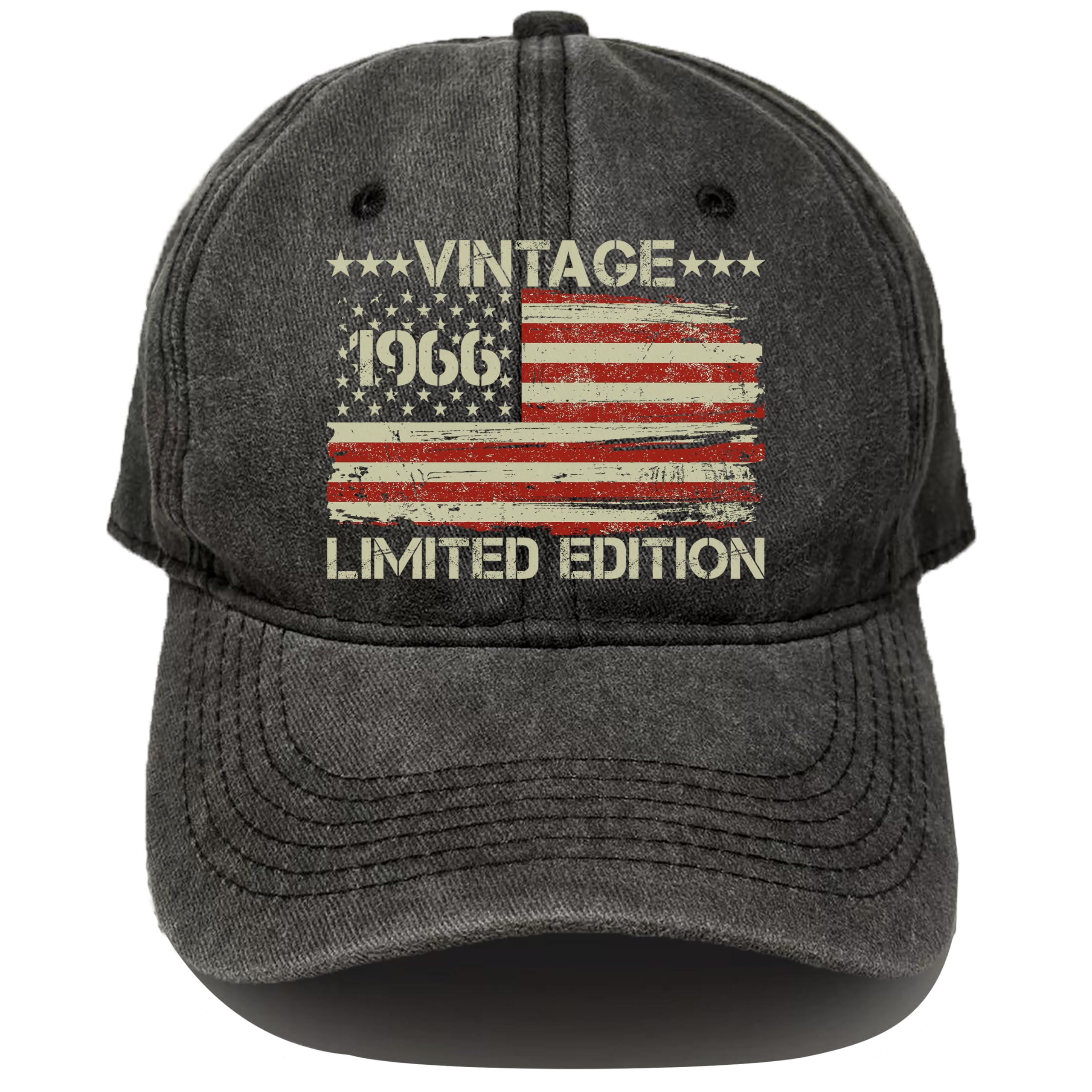 60th Birthday Gifts for Men Women,Vintage 1966 Hat,60th Birthday Decorations,Adjustable Cap-Gift for Dad, Mom,Husband,Wife