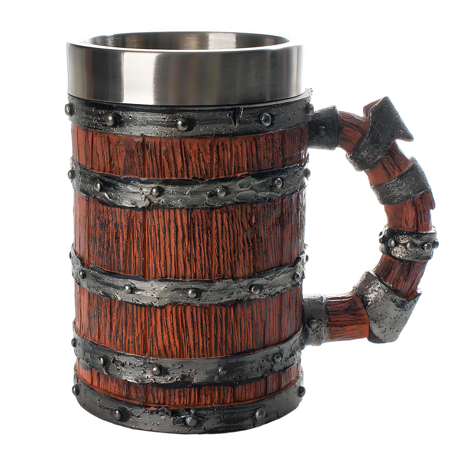 Kalttoy Barrels Stein Rustproof Stainless Steel Insert Dishwasher Safe Cup Tankard Mug Creative Gift Home Decoration Large Capacity Innovation Cup
