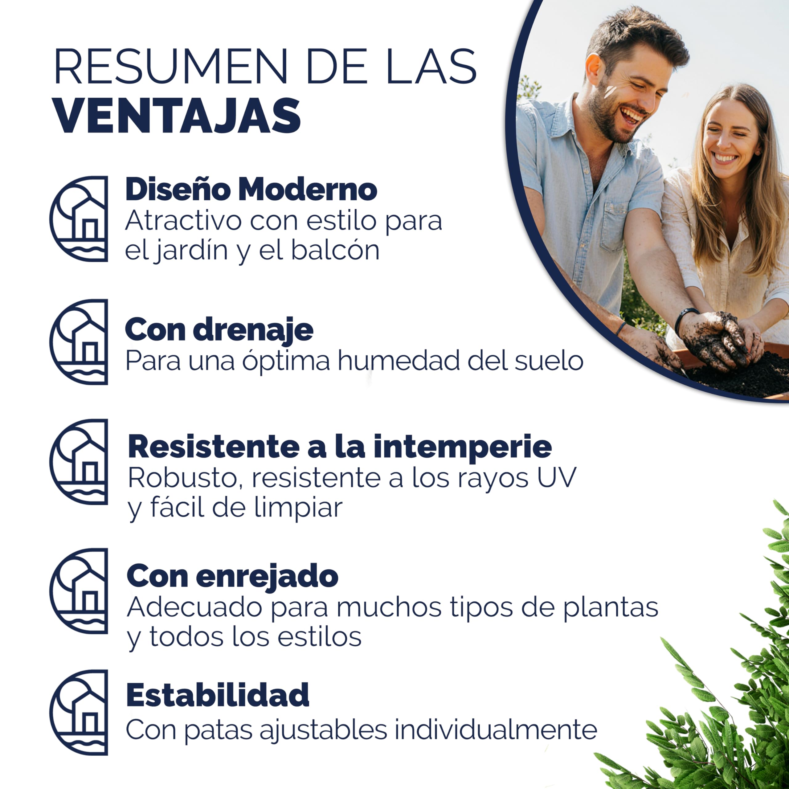 CASARIA® Macetero Exterior con 3 Macetas Internas Extraíbles con Drenaje de Agua Jardinera Poliratán con Enrejado 146x83x30,5cm Marrón