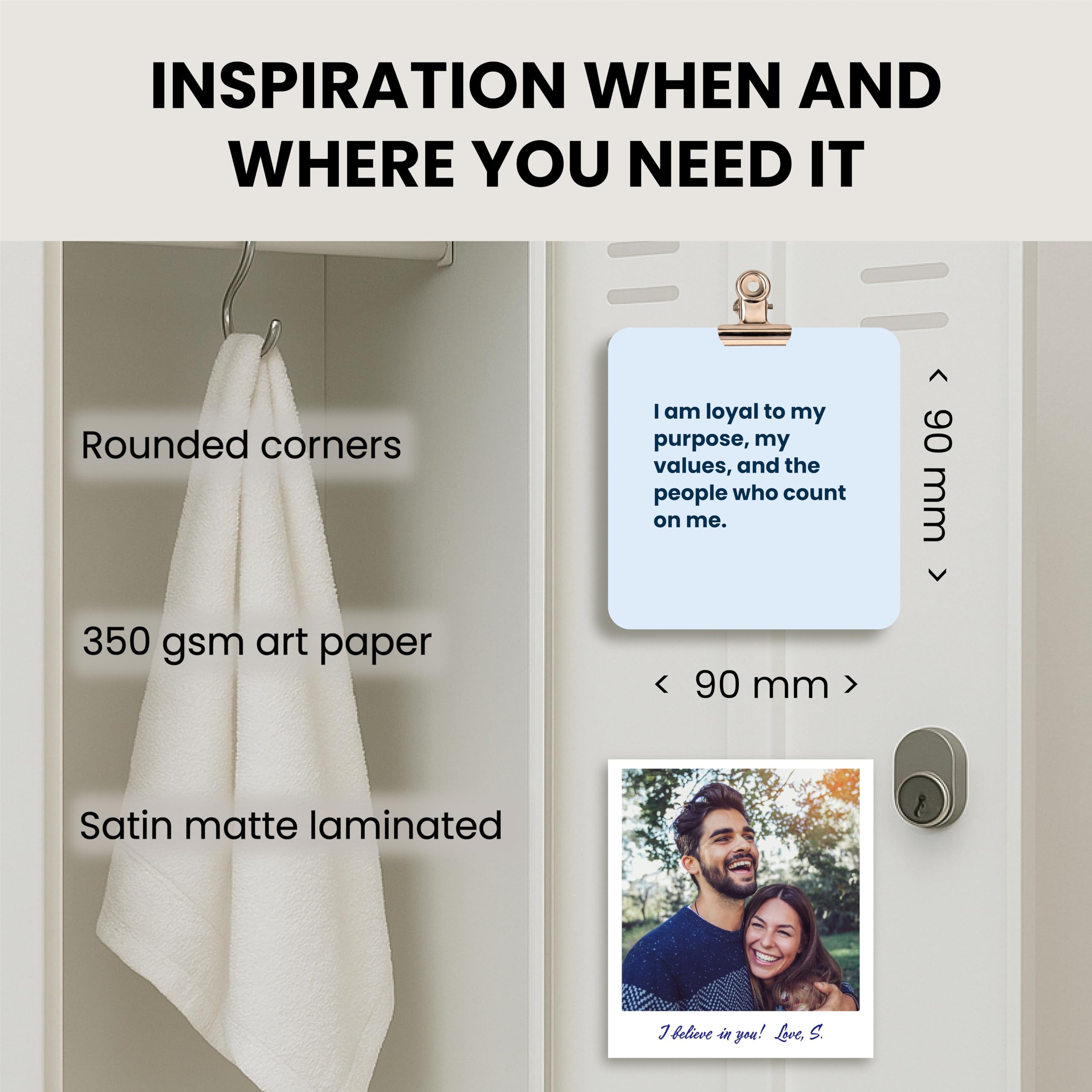 Touchstone Sobriety Affirmation Cards – 50 Daily Affirmation Cards with Display Stand & Magnetic Gift Box, Sobriety Gifts for Men, Addiction Recovery Gifts, 1 Year Sober Gift Ideas