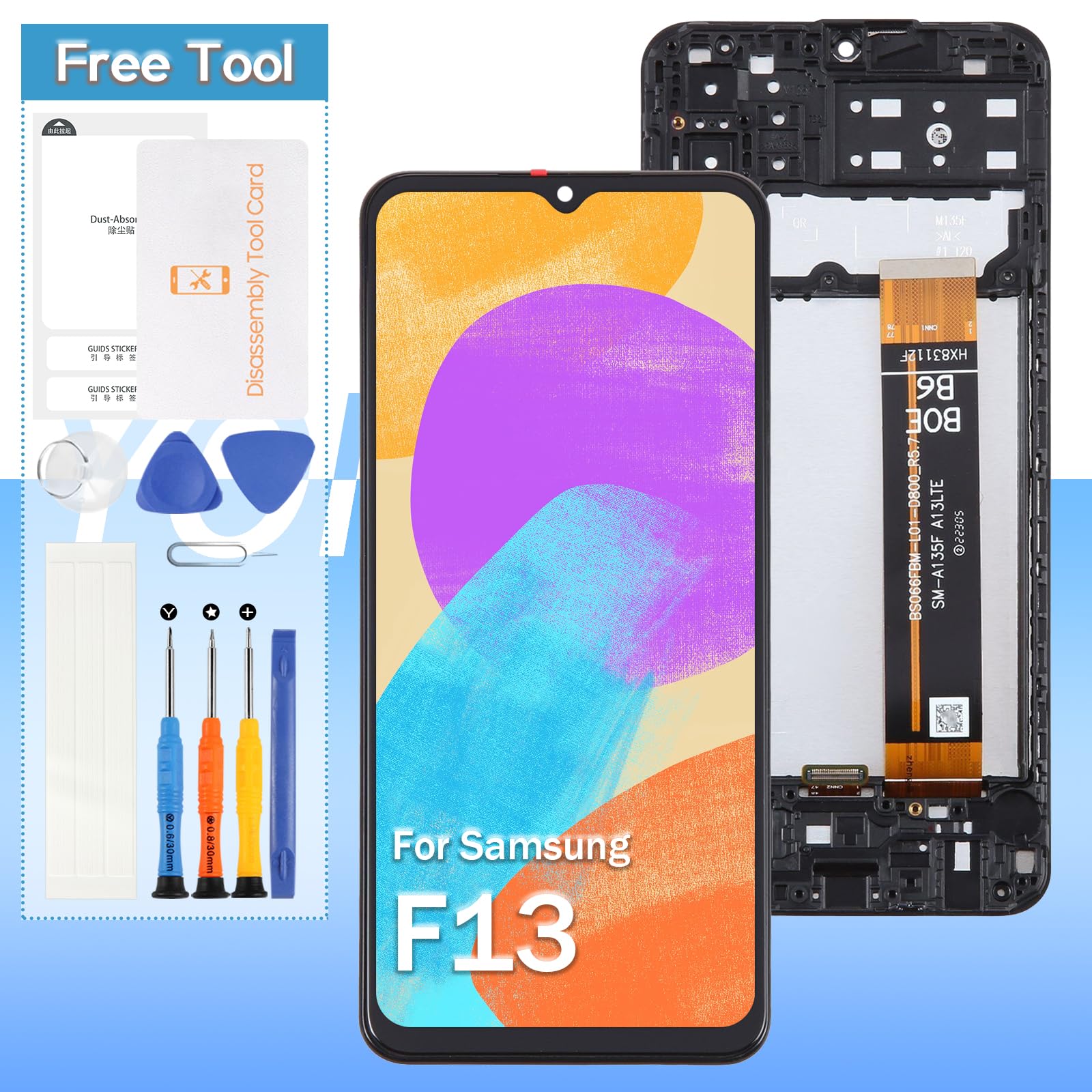 Amazon.com: Screen Replacement for Samsung Galaxy F13 SM-E135F, SM