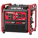 AMERISUN 4500W Inverter Generator, Portable Gas Powered, 223cc 4-Stroke Engine, Quiet, Eco Mode, CO Sensor, Parallel Ready, 120V 30A RV Outlet, Home Backup & Camping Power