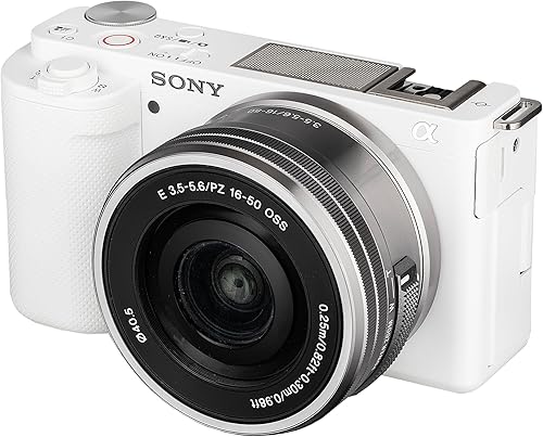 Miniatura 7 de Sony ZV-E10 Cámara sin espejo con lente de 0.630-1.969 in (blanco) (ILCZV-E10L/W) + monitor 4K + Pro Mic + 2 tarjetas de memoria de 64 GB + kit de