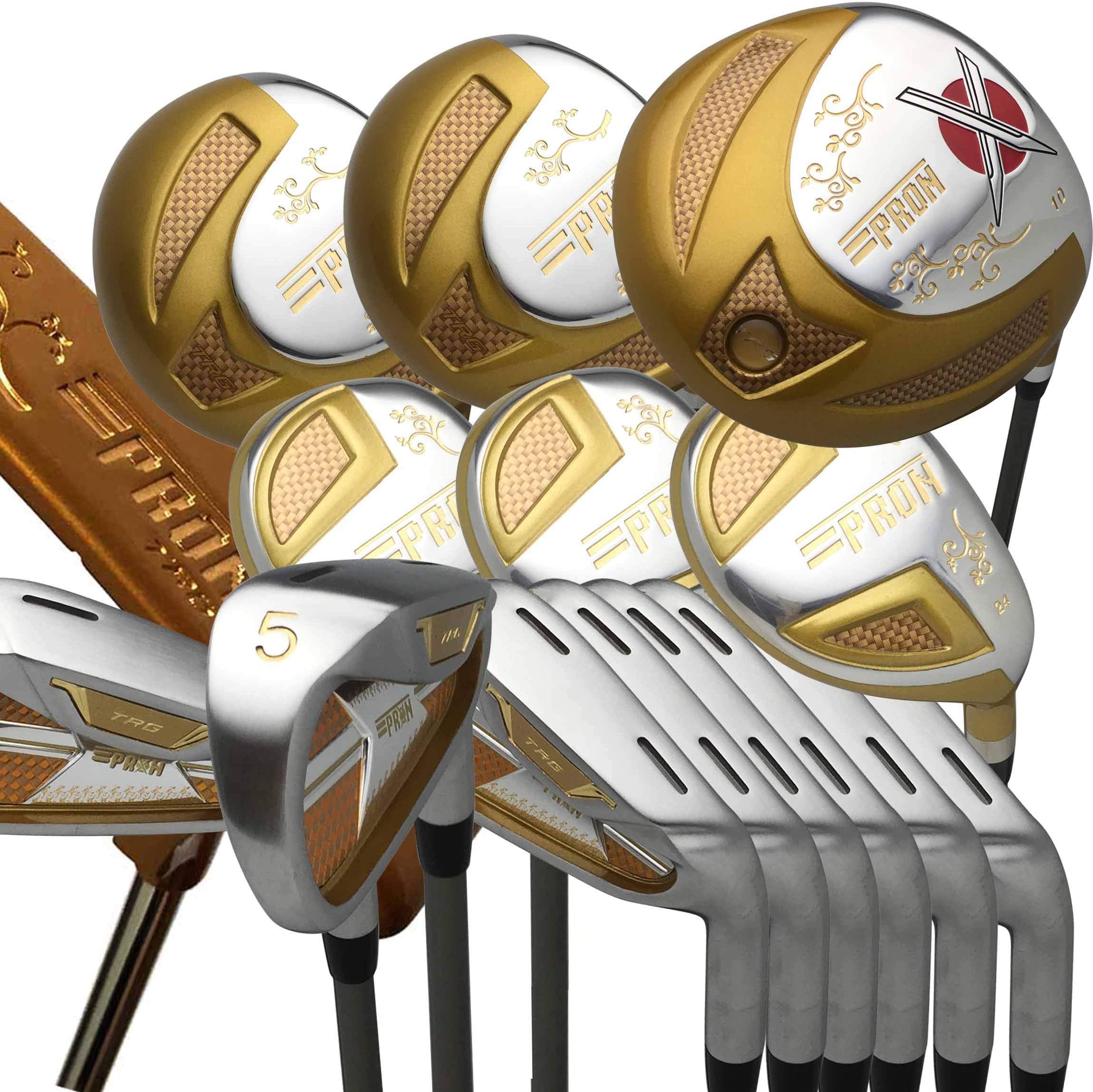 Japan Epron Titanium Driver Fairways Wood Hybrids 4-Sw Stain Steel Irons and CNC Face Putter Golf Club Set,with Headcover,Regular Flex,Graphite Shaft,Pack of 22
