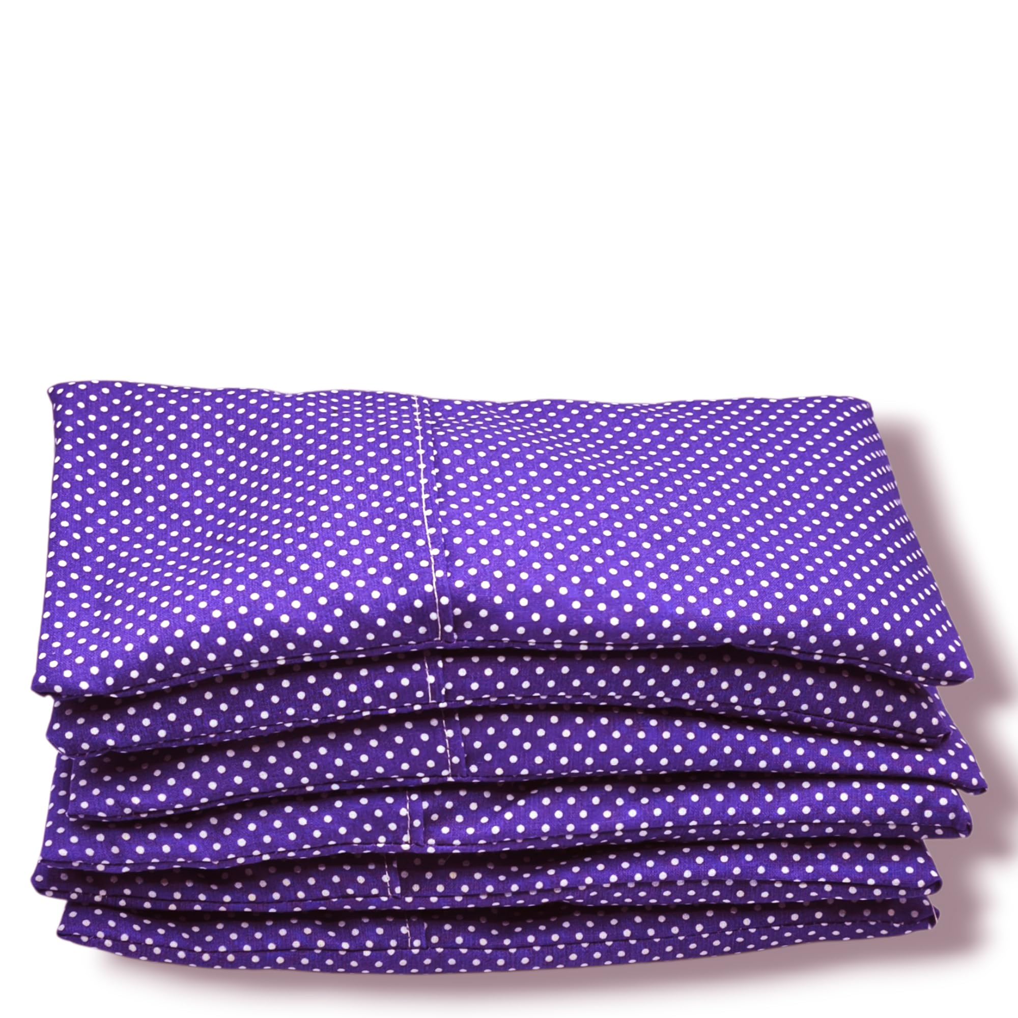 Almohada para los Ojos Pack 6 lila's (6 Rellenos y 6 Fundas Lavables) | Semillas de Lavanda y Semillas de arroz | Yoga, Meditación, Relajación, Descanso de Ojos...