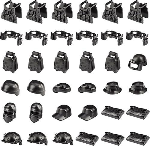 Miniatura 2 de Paquete de 83 armas militares, figuras de soldados de juguete, juego de juguetes de batalla del ejército de EE. UU., bloques de construcción de