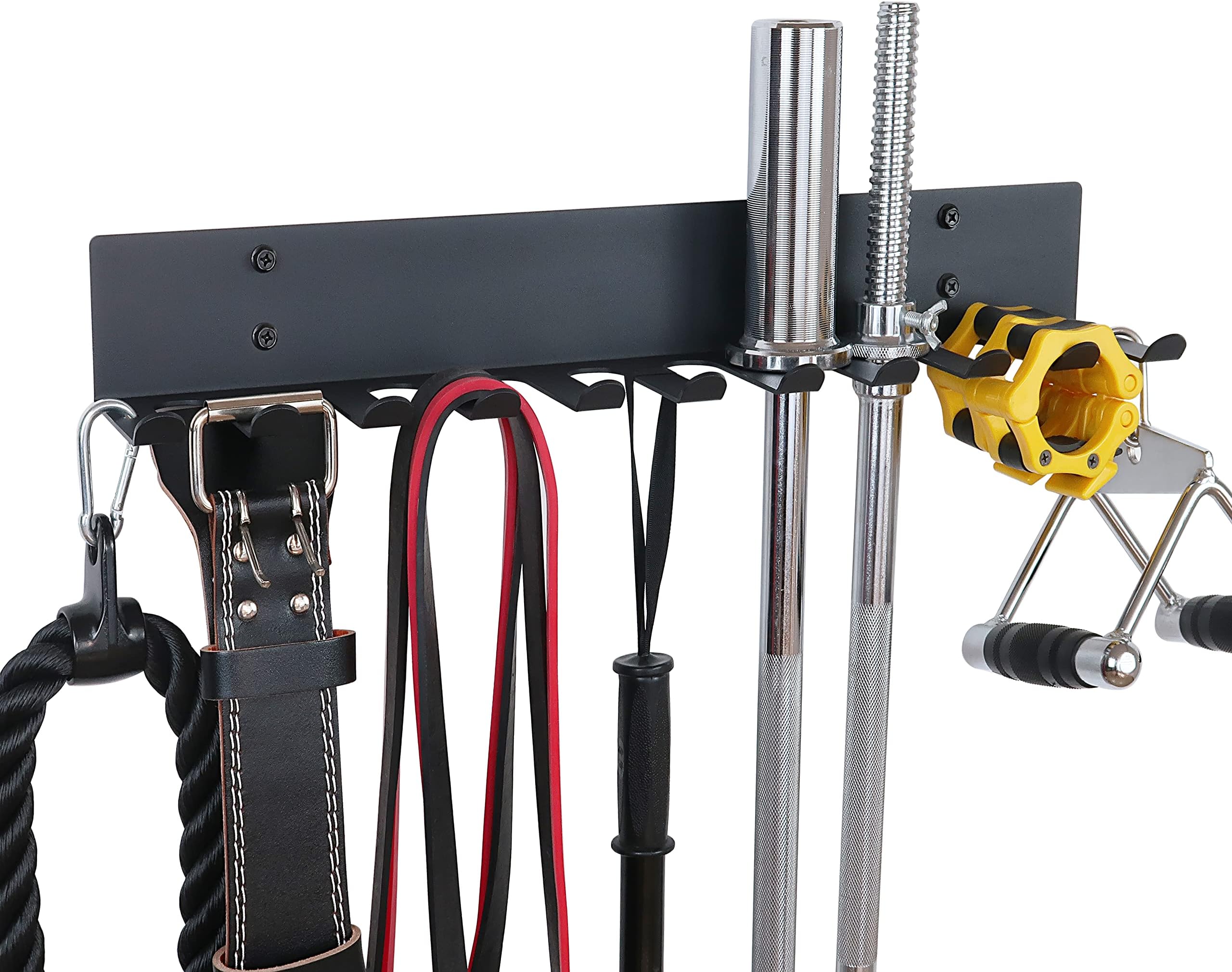 - Home Gym Storage Rack, Extra Long 23‘Barbell Rack Weight Room Organizer 11 Prong Gym Equipment Storage Rack for Gym Accessories Like Fitness Bands,Resistance Bands,Straps,Foam Rollers,Barbell