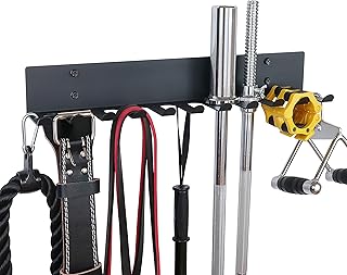 Home Gym Storage Rack, Extra Long 23‘Barbell Rack Weight Room Organizer 11 Prong Gym Equipment Storage Rack for Gym Accessories Like Fitness Bands,Resistance Bands,Straps,Foam Rollers,Barbell