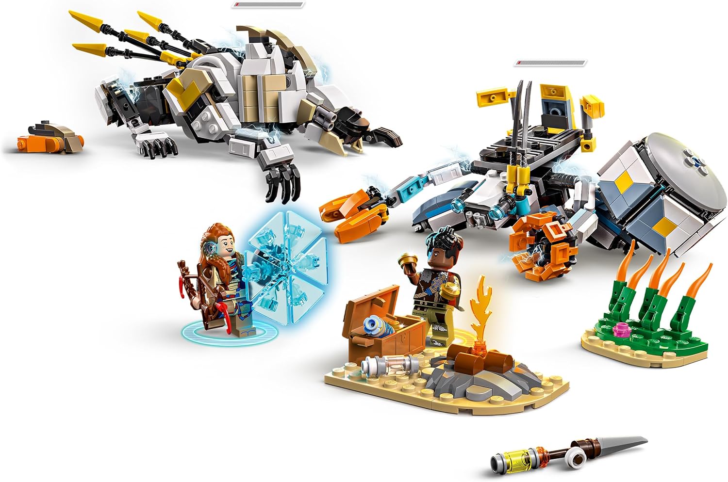 Lego 77037 Horizon Aroy & Var vs Shell Walker & Sawtooth Toy Toy Birthday Present Block Boys Girls Children 9 Years 10 Years Old Elementary School Game
