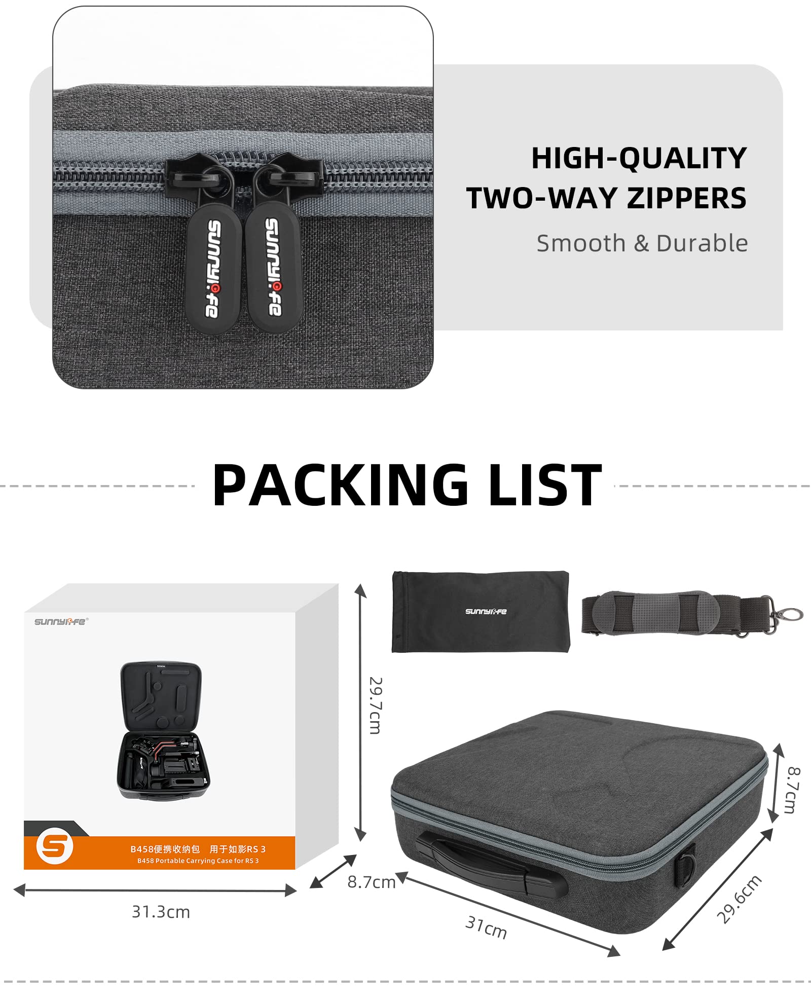 Étui De Protection Rigide EVA Pour DJI Neo 2 - Coque Transport Avec Bandoulière, Grande Capacité - Gris