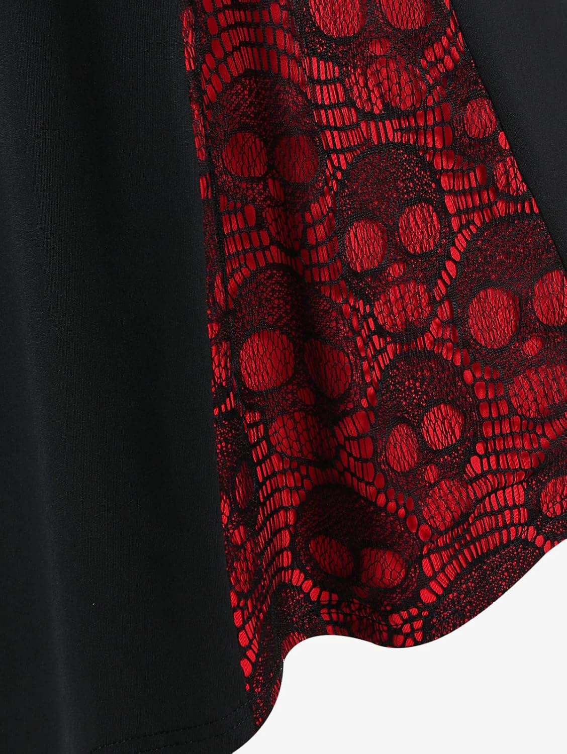 ROSE GAL Womens Plus Size Dresses Sleeveless V-Neck Gothic Vintage 50S Spaghtti Strap Swing Maxi Dress - Image 4