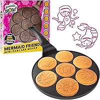 Vista 14 de Kitty Friends Sartén Mini para Panqueques - Haz 7 Diseños Únicos de Panqueques con Forma de Gato, Plancha Antiadherente para Hacer Pasteles