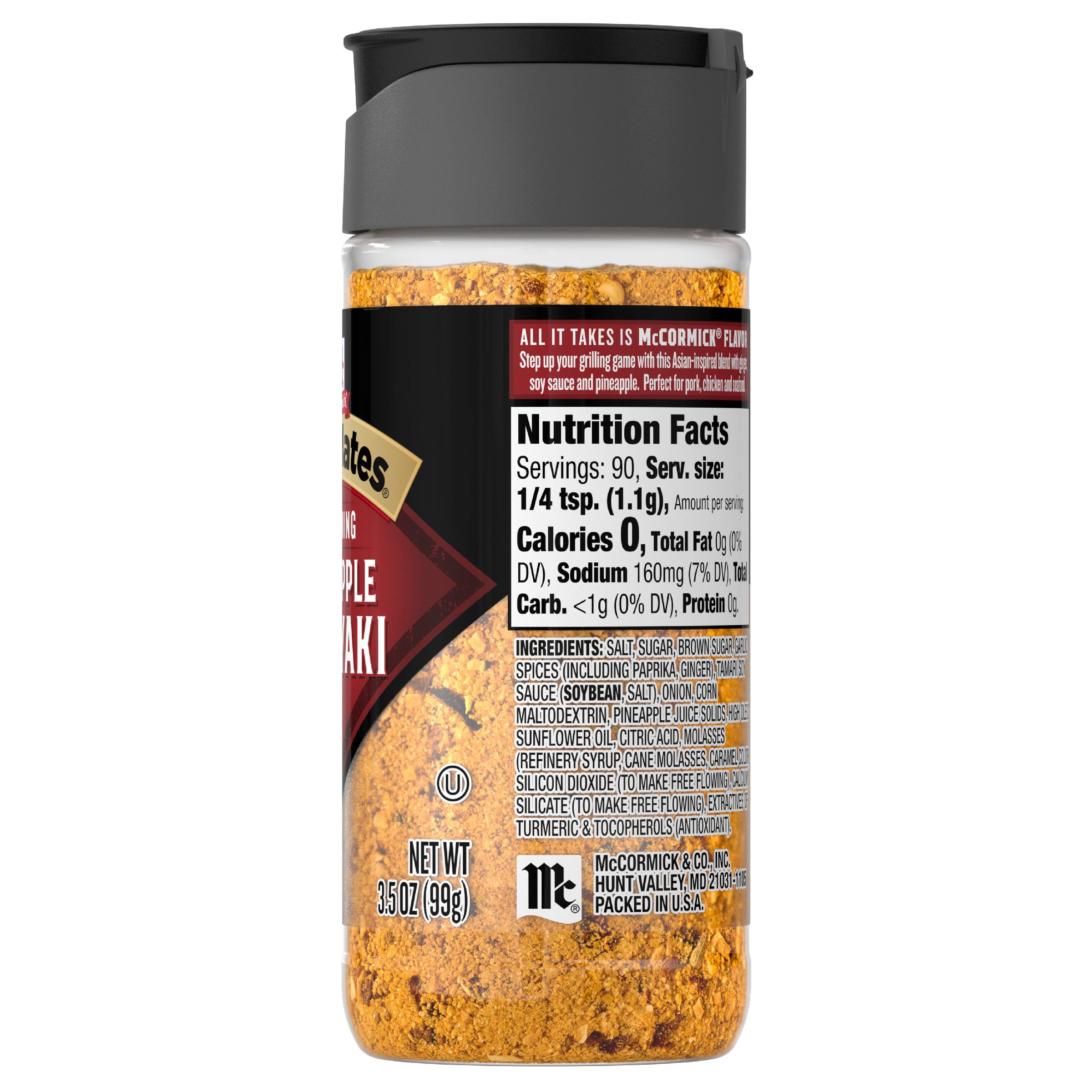 McCormick Grill Mates Seasoning Pineapple Teriyaki Grilling Seasoning for Adding Savory-Sweet Teriyaki Flavor to Pork Chicken or Seafood — view 22