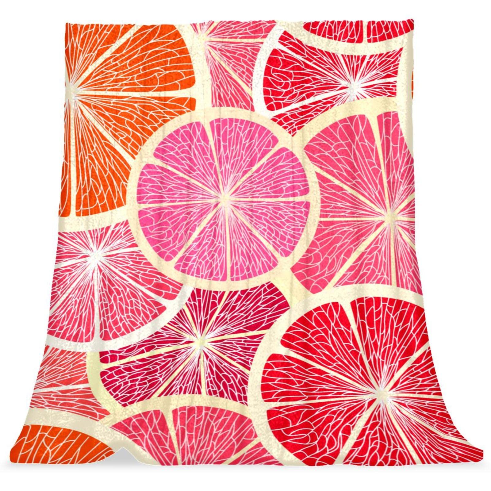 Couvre-lit fruit rose TBOUOBT : couverture de lit douce et moelleuse pour enfants