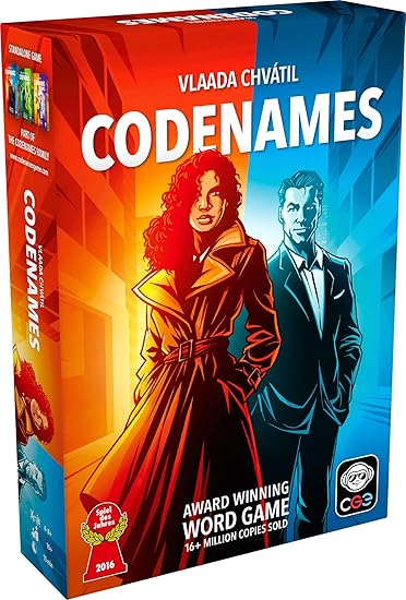 CGE Codenames Board Game (2nd Edition) The Top Secret Word Association Party Game for Friends & Family Game Nights, 4+ Players