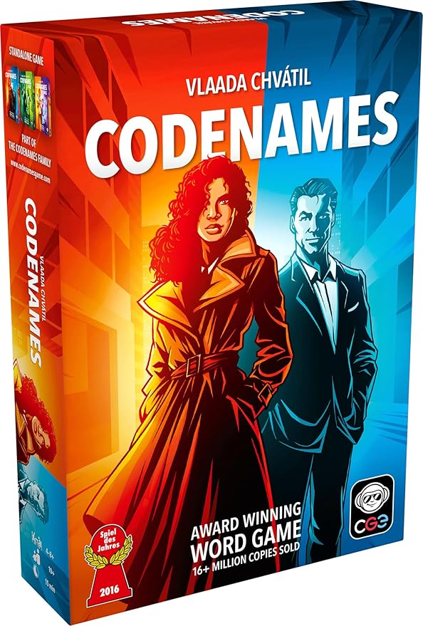 CGE Codenames Board Game (2nd Edition) The Top Secret Word Association Party Game for Friends & Family Game Nights, 4+ Players