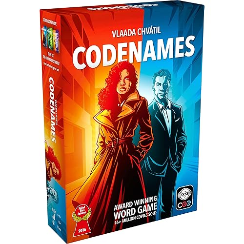CGE Codenames Board Game (2nd Edition) The Top Secret Word Association Party Game for Friends & Family Game Nights, 4+ Players