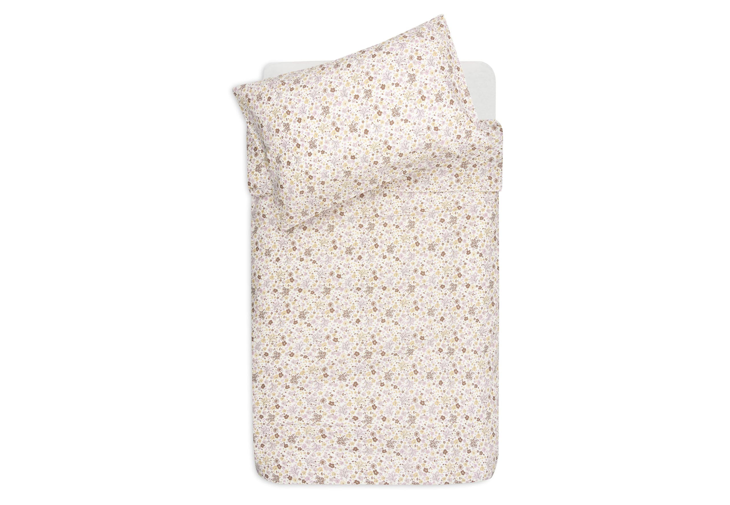 Jollein Juego de Cama Infantil - Flower Fairies - 100x140cm - 100% Algodón - Certificado Oeko-Tex - Juego de Cama para bebé con Funda de Almohada