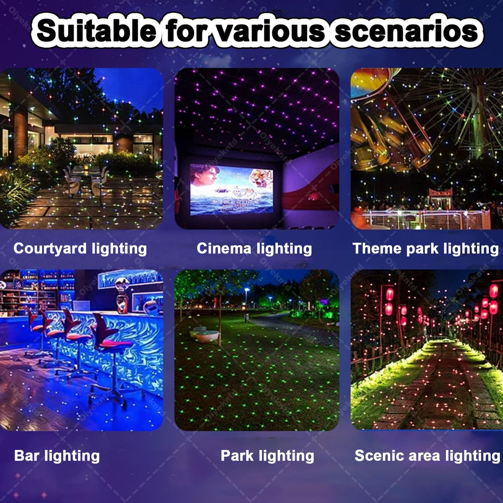Projecteur d'étoiles mobile dynamique 35 W avec télécommande, projecteur d'extérieur mobile, éclairage paysager pour les vacances, les fêtes, les mariages, le jardin et la maison, étanche IP68 Pink