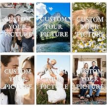 SSmiercx Custom Canvas Prints with Your Photos, Personalized Canvas Pictures Wall Decor Gifts for Family, Couple, Pet, Baby, Valentines, Christmas Gift 8''L x 12''W
