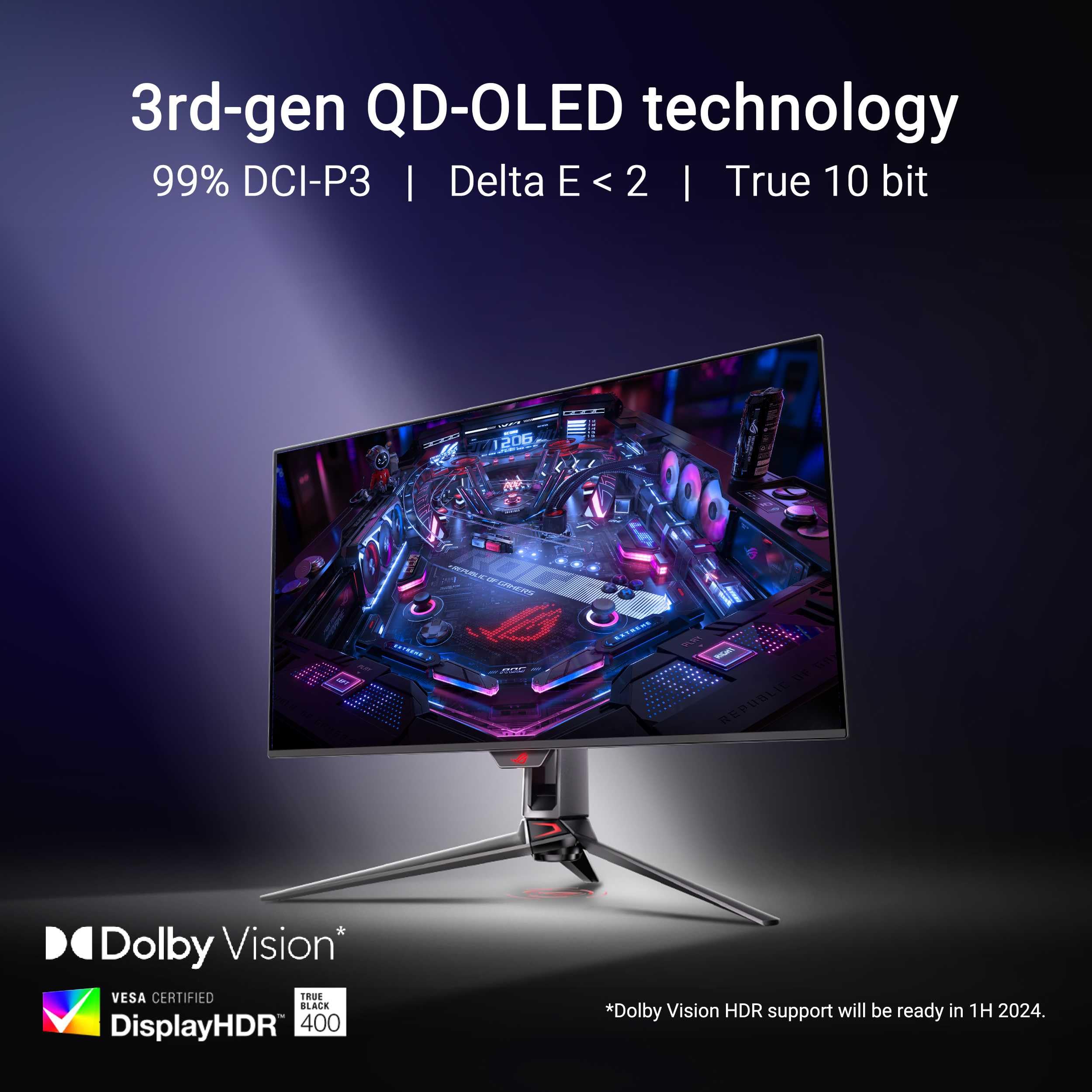 ASUS ROG Swift OLED PG32UCDM 31.5インチ ROG Swift OLED PG32UCDM gaming monitor ― 32-inch (31.5 inch