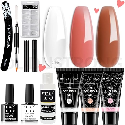Poly Gel Extension Kit - Neutral Gel Art Design