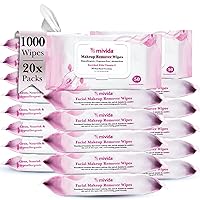 Vista 23 de mivida Toallitas desmaquillantes hipoalergénicas a granel con vitamina E, paquete de 200 unidades (4 × 50) paquete de valor, toallitas de maquillaje