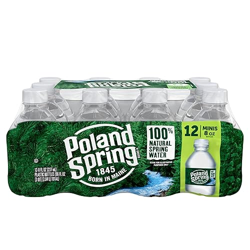 Miniatura 6 de Poland Spring Agua de manantial 100 natural 8 onzas paquete de 12
