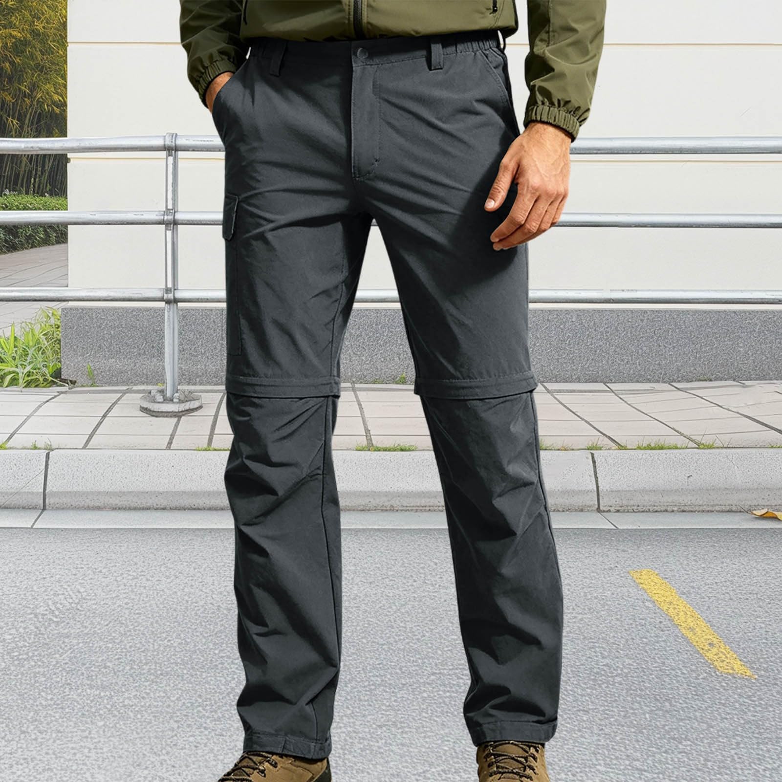 Pantaloni Uomo Estivi Corti, Pantaloni Uomo Tuta | Pantaloni casual elasticizzati con rimovibili per attività all'aperto e per l'uso quotidiano Traspiranti comodi