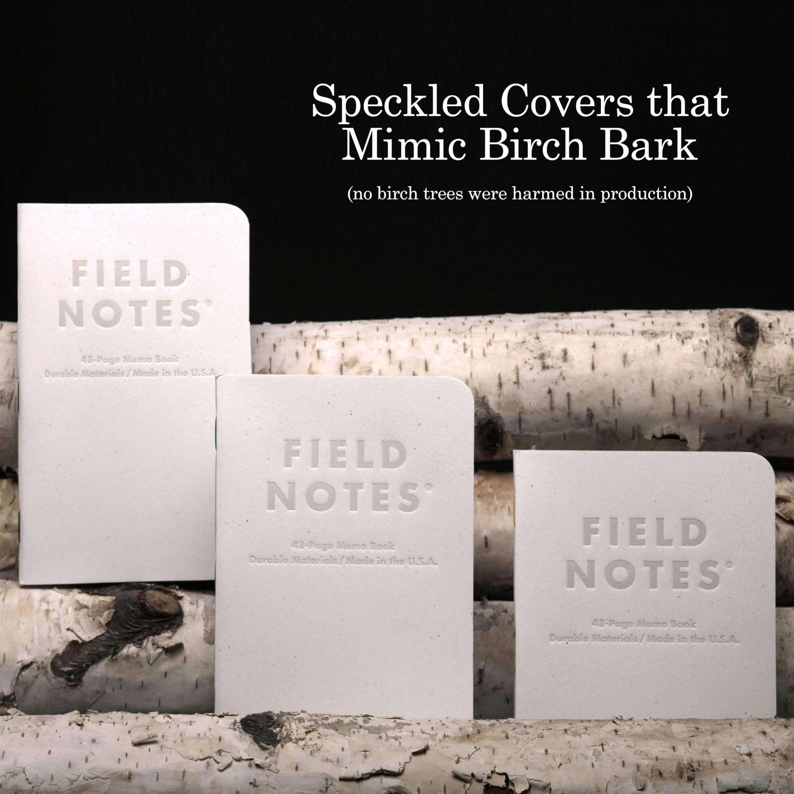 Field Notes: Birch Bark Edition 3-Pack - Graph Grid Paper 48 Page