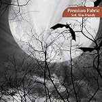 Halloween Night Shower Curtain Spooky Bats Full Moon Scary Forest Withered Tree Bathroom Curtain Home Decora Waterproof Fabric Bath Curtains with Hooks 72x72 inch